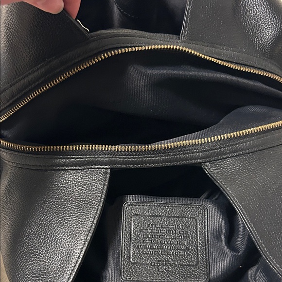Coach Black Pebbled Leather Hobo Bag - Picture 10 of 10